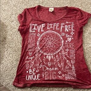 Self Esteem Red Graphic Tee